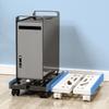 Computer Tower Stand Adjustable Mobile CPU Stand CPU Holder PC Tower Stand with 4 Caster Wheels Computer Floor Riser Stand