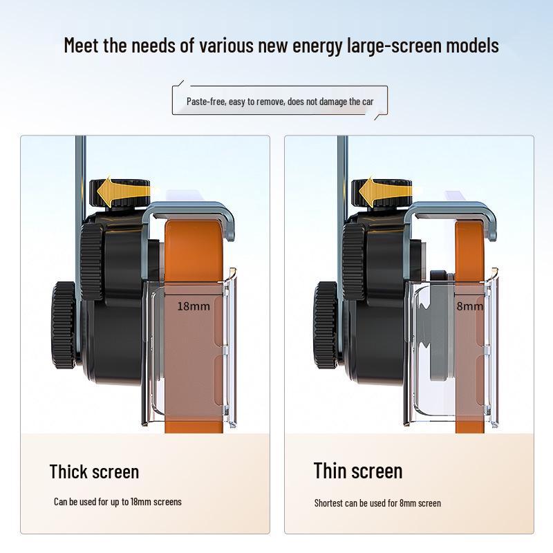 Универсальный автомобильный держатель для телефона с телескопической регулировкой на 360° для больших экранов