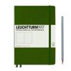 Leuchtturm 348104 Notebook, A5, Plain, Army,