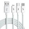 Fast Charging Cable 3-in-1 Anti-Winding with Smart Chip 66W 6A Multi-Device Support Charging Cable Phone Supplies