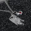 Simple Yet Elegant Silver Chain Necklace Decoration With A Delicate Fruit Shaped Charm