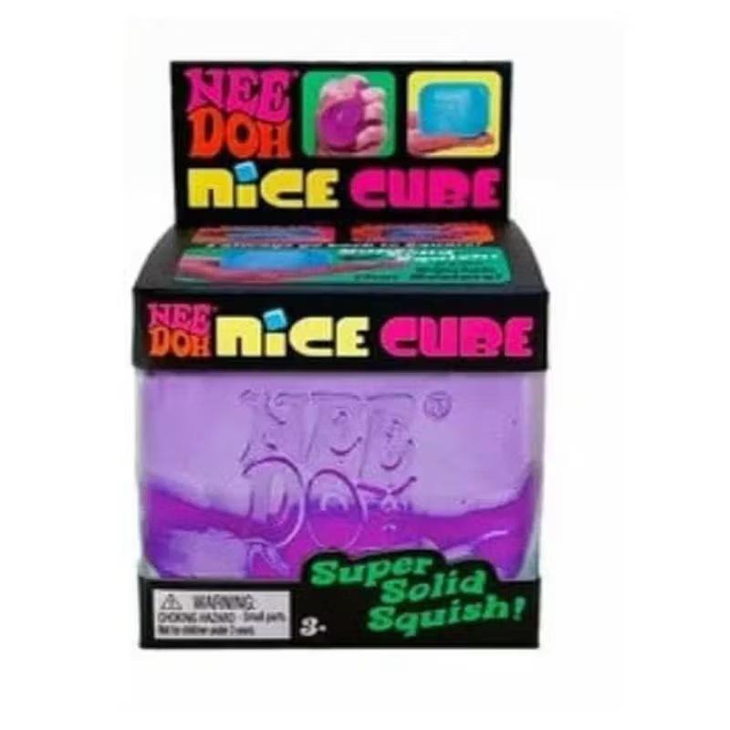 Schylling Needoh Nice Cube - Сенсорная игрушка, игрушка-антистресс для сжатия, квадратная музыкальная игрушка-сквиш