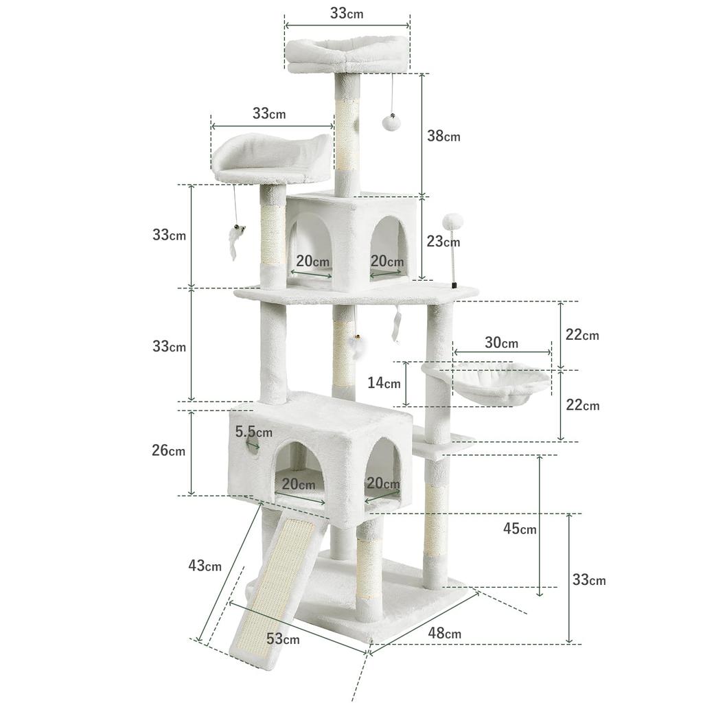 AIFY Cat Large Multiple Nail Popular Cat Nail Space Ivory Tower, Stationary, Slim, Cat, Large, Medium, Cats, Hammock, Stylish, Wooden, Sharpener, Toy,