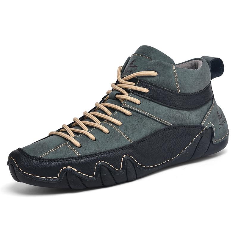 Дизайнерские мужские повседневные ботинки из коровьей кожи, мужская обувь, трендовые красивые ботильоны, мужские низкие кроссовки на шнуровке, универсальные прогулочные ботинки