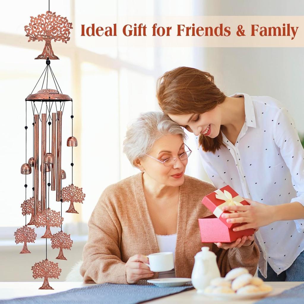 Tree of Life Metal Wind Chimes for Outside,Tree of Life Gifts for Women/Men