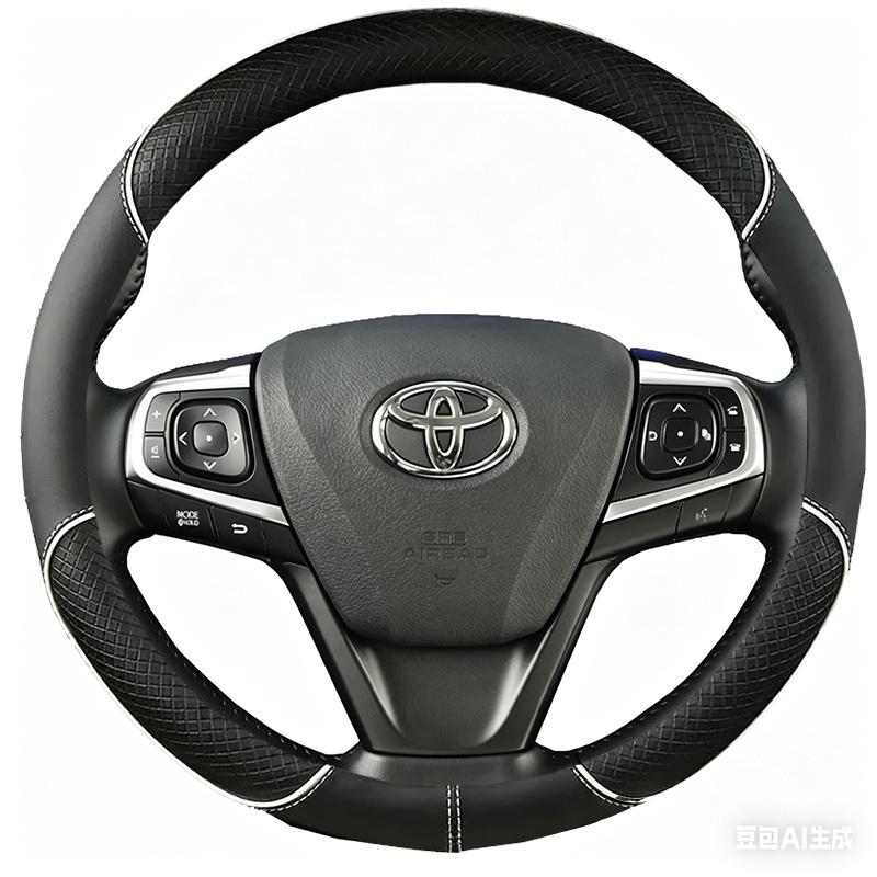 Черная чехол-оплетка на руль автомобиля из микрофибры для Toyota Camry 2015 2016 2017 Avalon 2013-2018 DIY чехол на руль автомобиля
