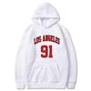 Лос-Анджелес 91 Team Униформа Принты Толстовки Мужской Хип-Хоп S-Xxl Толстовка Великолепные Теплые Топы Повседневный Капюшон Толстовка Мужской Топ