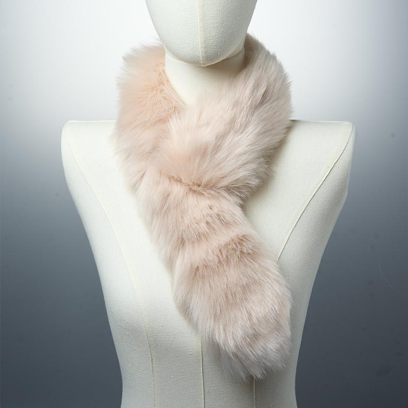 Furry Women Scarf Collar Winter Autumn Neckerchief Faux Fur Warm Accessories