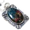 Natural Watermelon Tourmaline Gemstone 925 Sterling Silver Pendant 2.36" t7V42