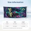 Cosmic Cat Dreamscape 5 Theme Quick Dry Beach Towel Custom Name Text Print Large Sand Resistant Towel Beach Vacation