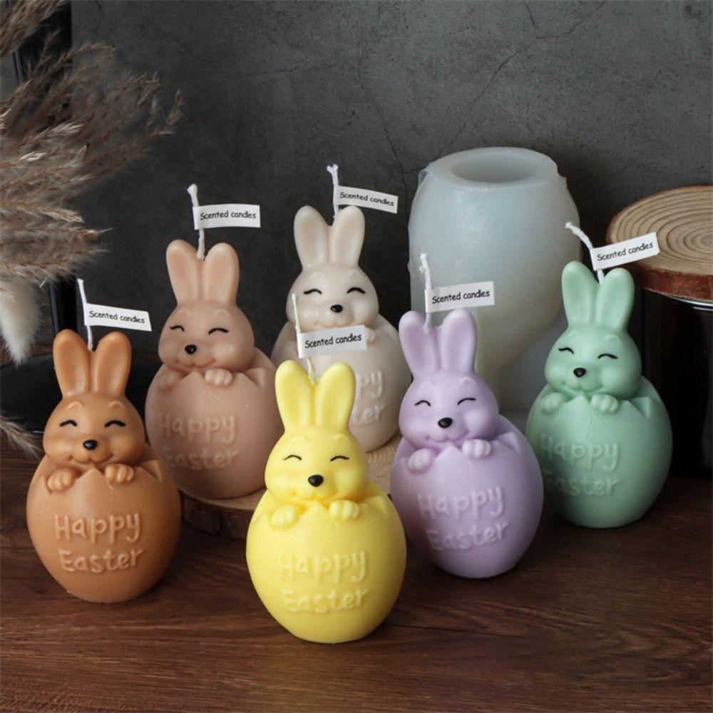 Форма для свечей в виде кролика своими руками, силиконовая форма для яиц, смоляная форма для пасхального кролика, изготовление свечей