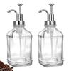 Square Coffee Syrup Bottle Press Type Press Lotion Bottles with Pumps  Oil