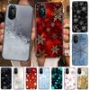 Красивый рождественский прозрачный чехол для телефона со снежинками для Huawei Honor 20 10 9 8A 7 5T X Pro Lite 5G черный чехол Etui Hoesjes C