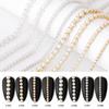 25cm Nail Art Metal Pearl Chain Nail Line Glitter Striping Ball Manicure Decor