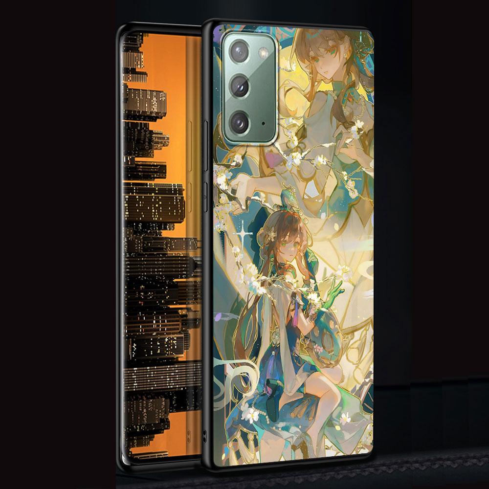 Чехол Ruan Mei Honkai Star Rail для Samsung Galaxy Note 10 Plus 20 Ultra 9 8 TPU Phone Cover Note 10 Lite Black Soft Shell Funda