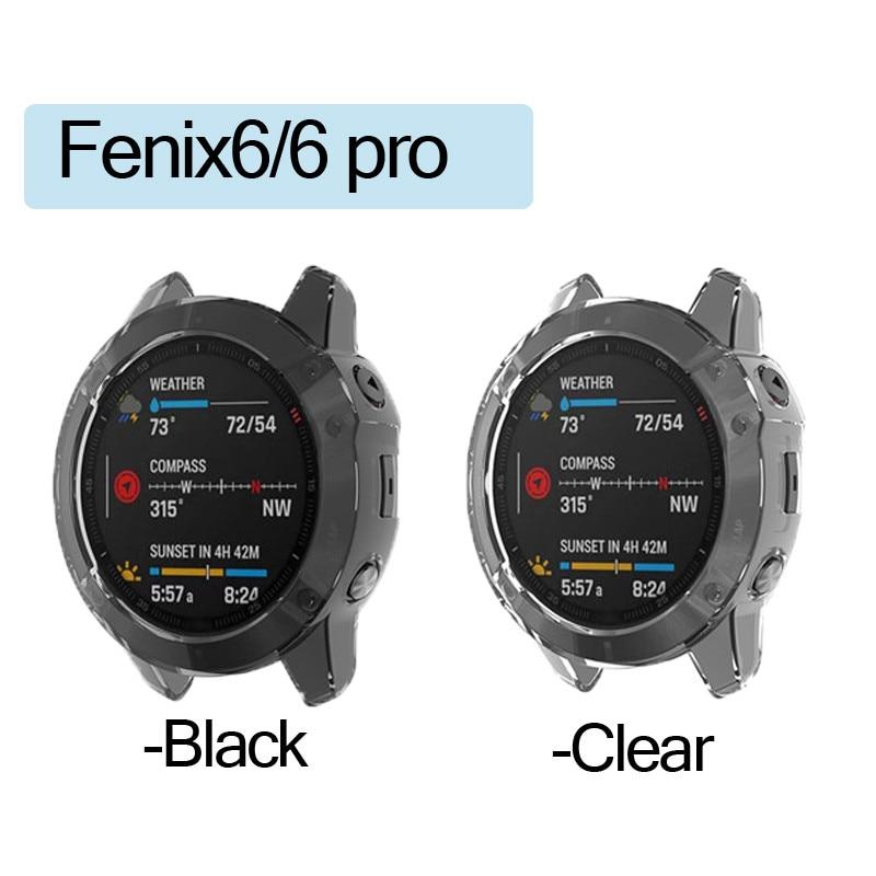 Умная защитная рамка 3 в 1 для Garmin Fenix 6 6s 6x pro Solar, чехлы для часов, чехол из ТПУ, стеклянный экран, защитная пленка