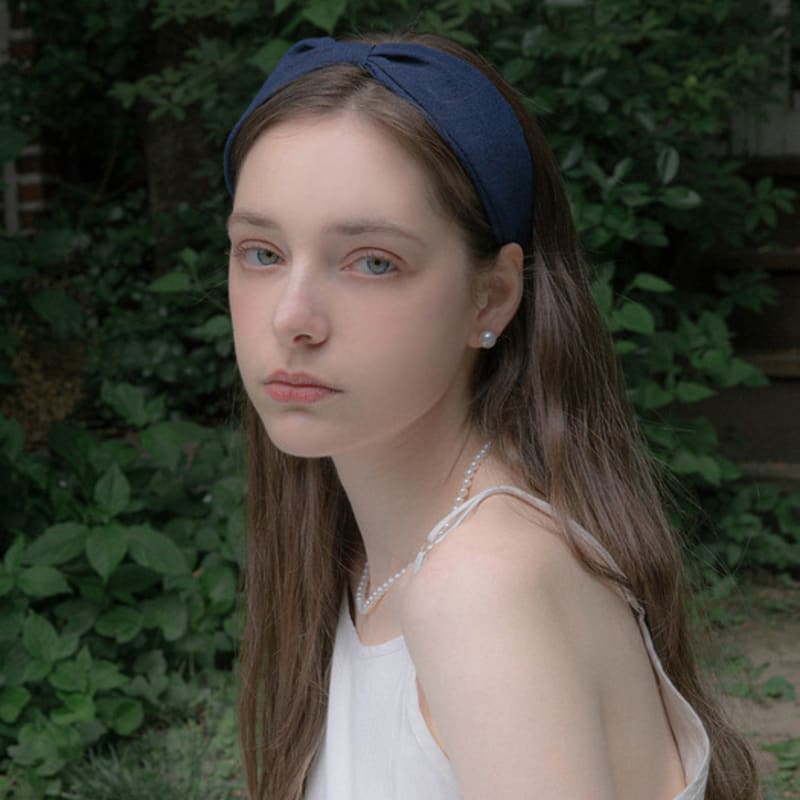 Джинсовая широкая повязка на голову Jean Paul Clarisse JP-22-101HB