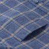 100% Cotton Flannel Men Leisure Shirts Business Long Sleeve Spring Autumn Casual Male Plaid Shirt with Pocket Regular Fit