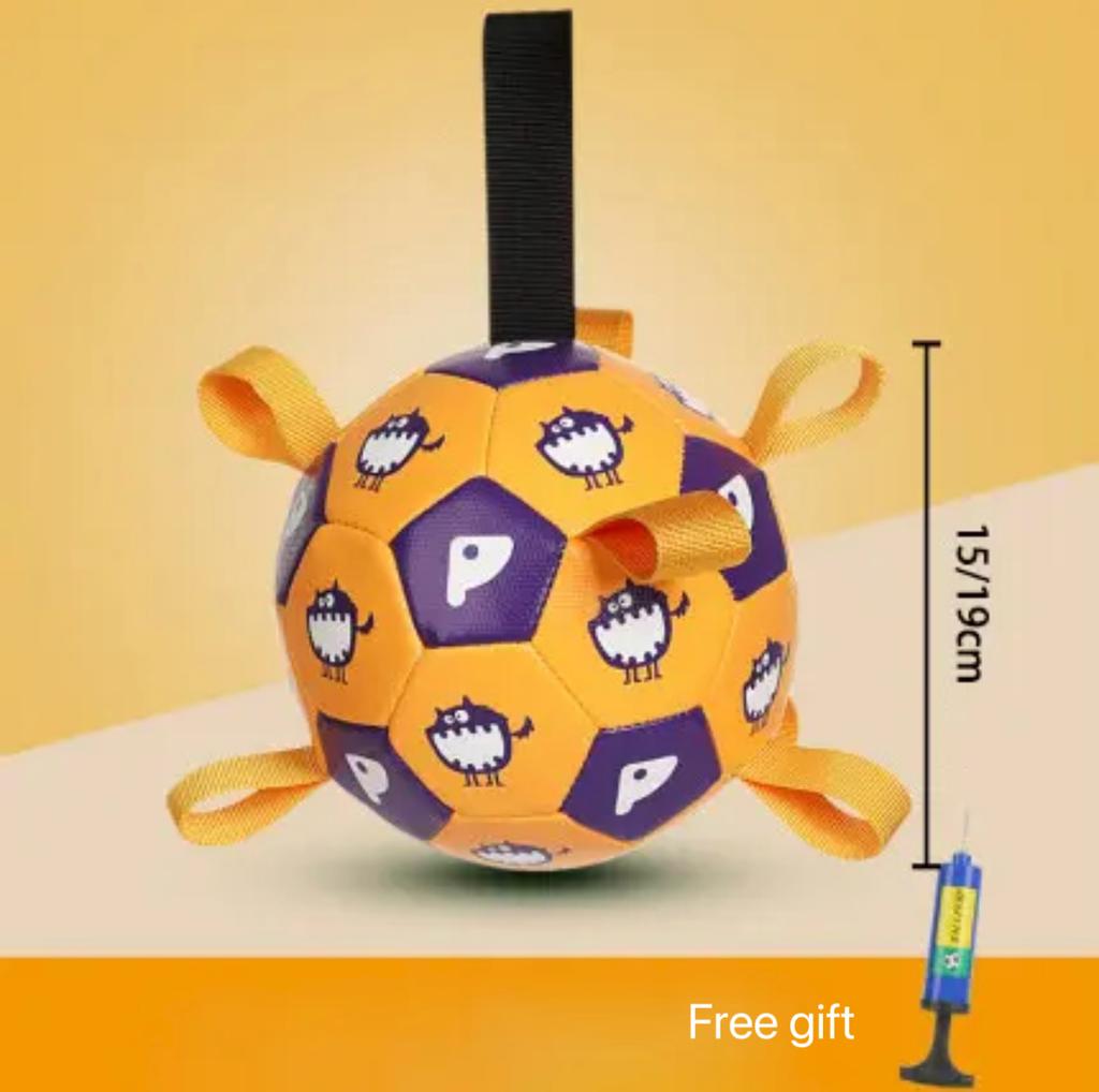 Pet Soccer Ball Interactive Football Dog Outdoor Training Balls Sporty Fetching Ball Durable Outside Dog Bite-resistant Balls