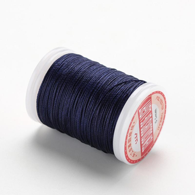 Круглая вощеная нить 0,5 мм Кожаное швейное ремесло Полиэстер Высококачественный шнур Вощеные нити Прочная нить Ручная работа