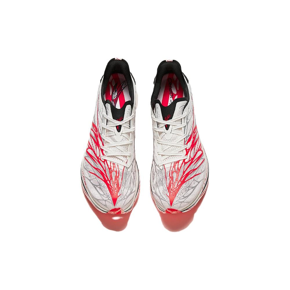 Anta C10 Pro Fabric Cushioning Slip Resistant Low top Nitrogen Technology Marathon Racing Running Shoes Men's White Red 112455568-2