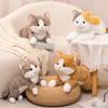 Simulation 3 Colour Cat Plush Toys Soft Stuffed Kitten Model Fake Cat Realist Animals Kids Girls Valentine's Day Gift