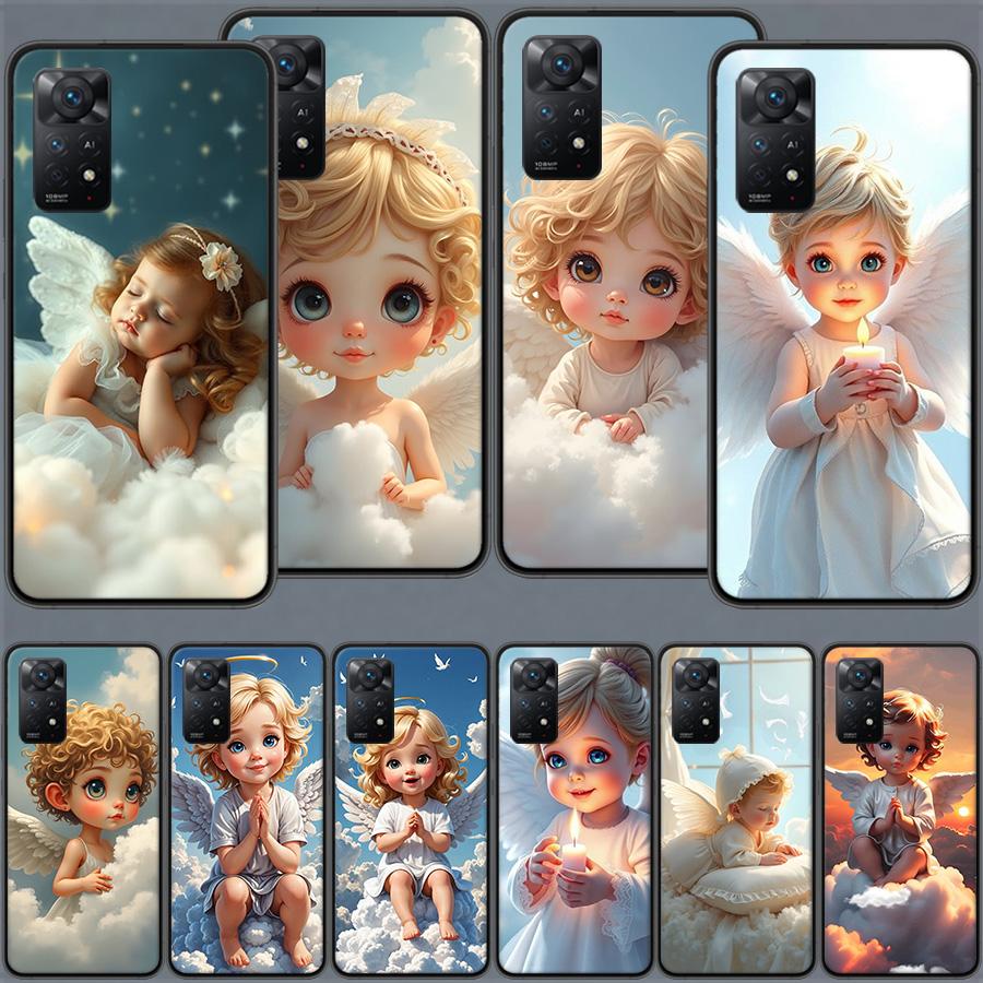 Beautiful AngelClmj Beautiful Angel Phone Case For Redmi Note 13 14 15 Pro Plus 12 13C 12C 15C 9 10 10C 9T 9C 9A TPU Soft Cover