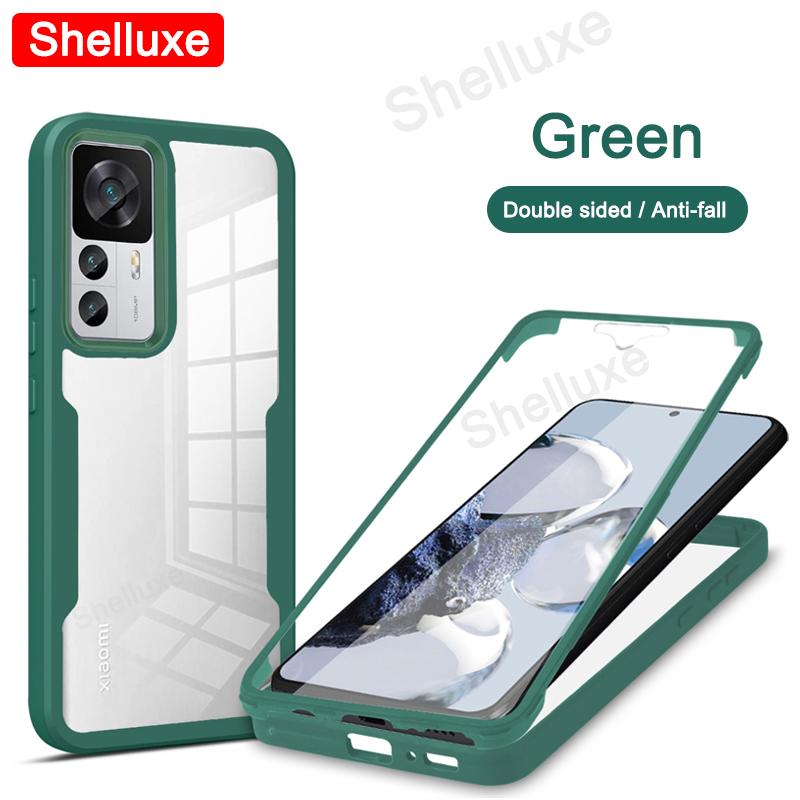 Mi12T 360 Полная защита корпуса Прозрачный чехол Shelluxe для Xiaomi Mi 12 12X 12T Pro для Xiomi Mi12 Lite Силиконовая двусторонняя крышка