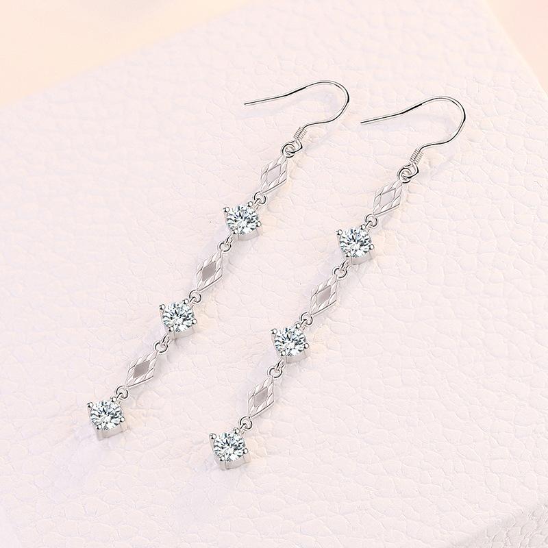 Lindon Copper Alloy Zircon Earrings Drop Earrings For Women Wedding Party Gifts