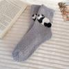 Women's Thick Socks, Thick Coral Velvet Floor Socks, Home Sleep Warmth, Middle Tube
