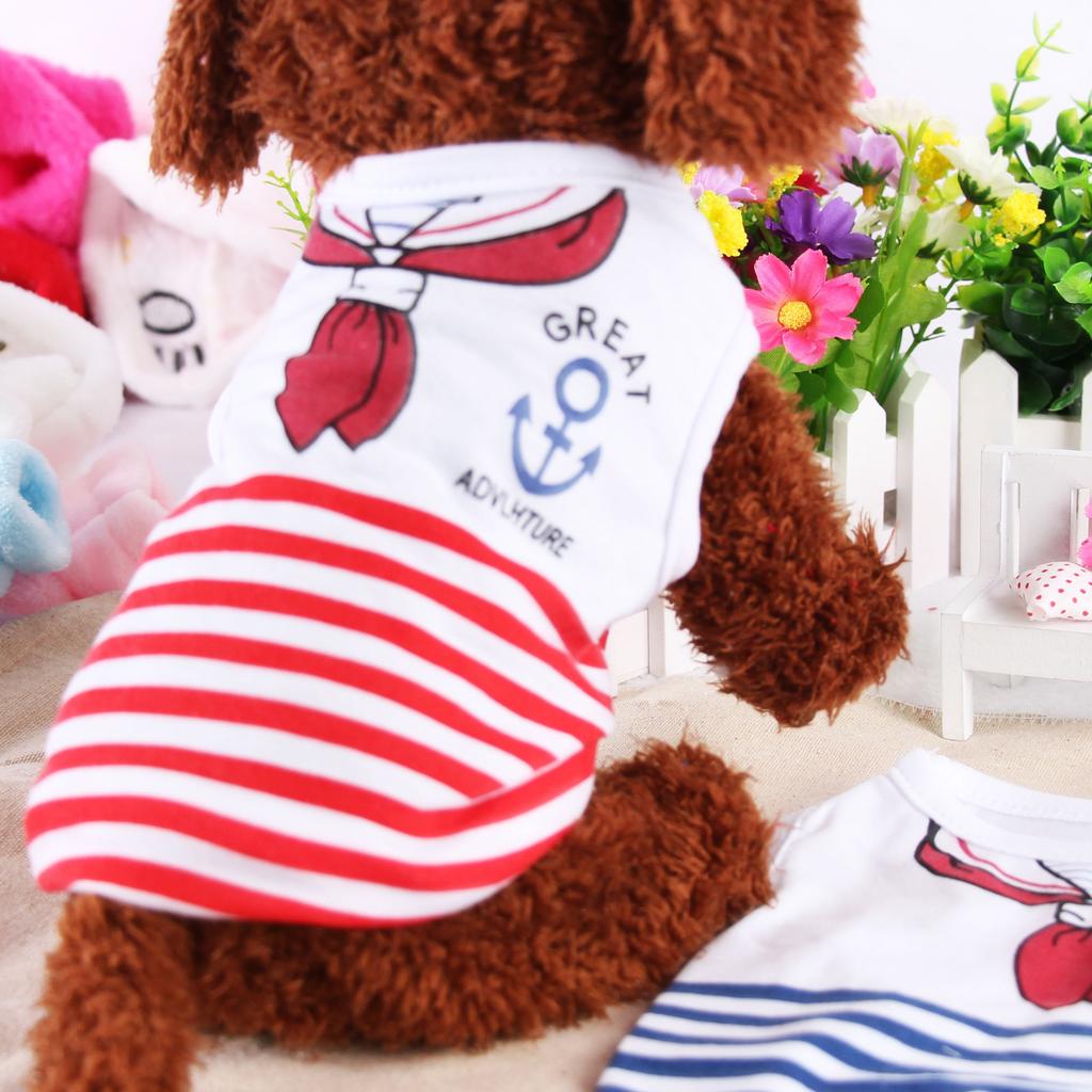 Spring and Summer New Models, Dog Clothes Vest, Navy Vest, Pet Clothes Supplies