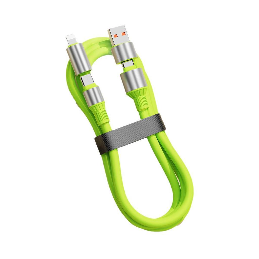 High-Speed Silicone Multi-Function TYPE-C Charging Cable for Apple & Huawei Devices