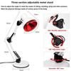 150W Infrared Heat Lamp Therapy Light - 360° Adjustable Clamp E27 Bulb for Muscle Pain Relief Home Physical Therapy