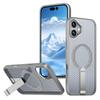 KEYSION Полый чехол с охлаждением MagSafe для iPhone 16 Pro Max 16Plus, магнитный, скрытая подставка, противоударный чехол для телефона