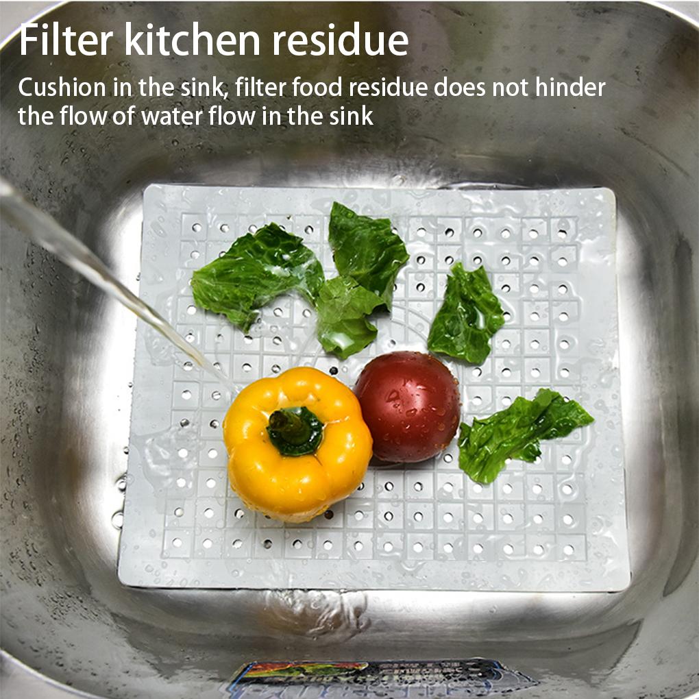Резиновый коврик для слива кухонной раковины, термостойкий, для домашнего стола, протектор для посуды, столовая посуда, сушилка для остатков пищи, полая подкладка, принадлежности
