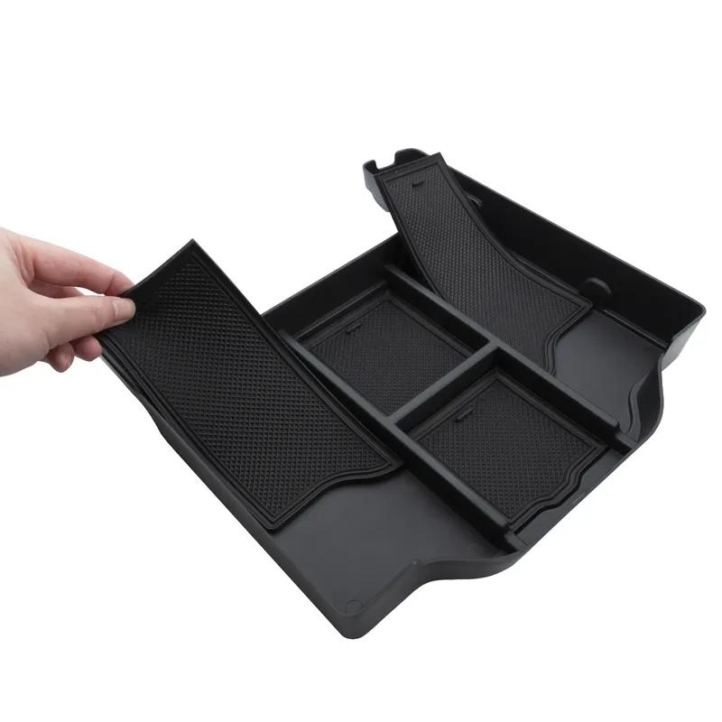 Car Center Console Organizer For Dodge RAM 1500 2500 3500 - Black Car Interior Accessories ABS Secondary Storage Box