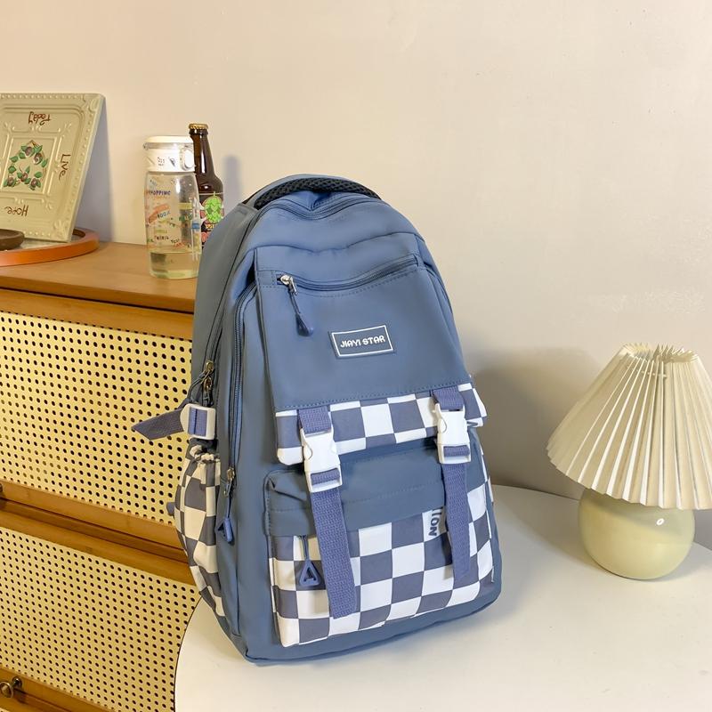 Школьная сумка в шахматном порядке, студенческий рюкзак, женский рюкзак для младших классов средней школы