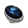 London Blue Topaz Gemstone 925 Steling Silver Jewelry Ring Size 8.5