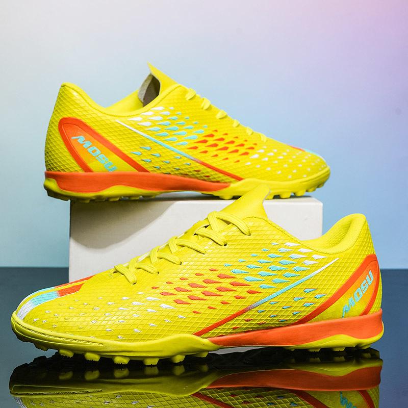 Мужские футбольные бутсы с длинными шипами и высокой лодыжкой, футбольные бутсы TF, уличные бутсы для травы, футбольные бутсы, тренировочные спортивные футбольные бутсы