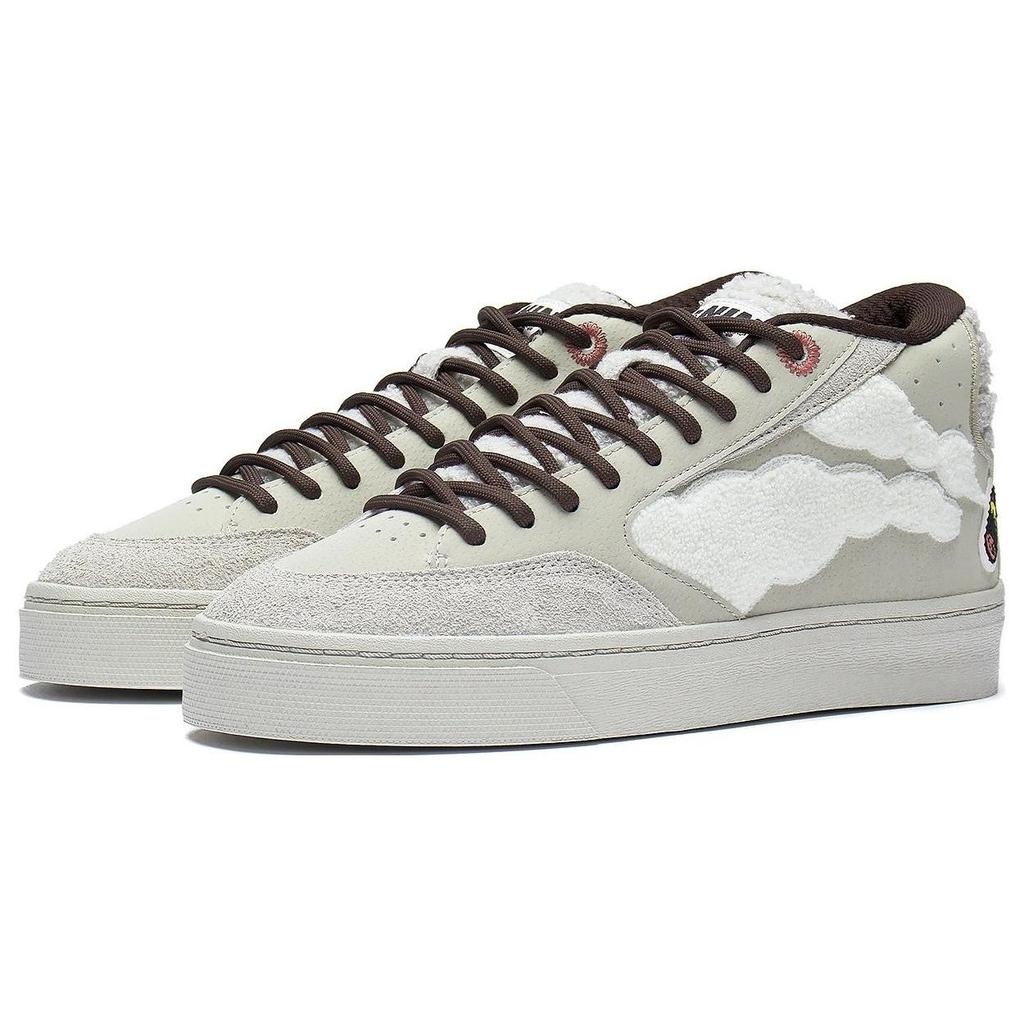 Li Ning Pablo Ientile X  Lightweight Shock Absorbing Durable Mid-Top Sneakers Men Sneakers Light-Gray AECS053-3