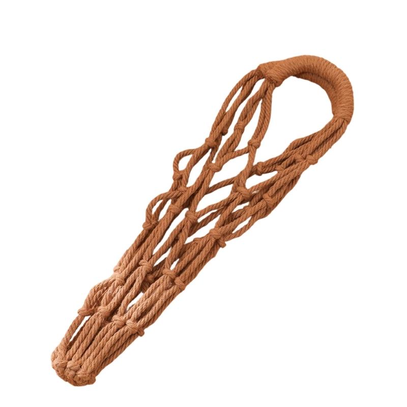 Hand-Woven Bottle Holder Cup Sleeve Handmade Drink Container Sleeve Suitable For Hiking Camping And School