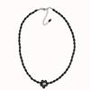 Objet213 Black & Flower Necklace