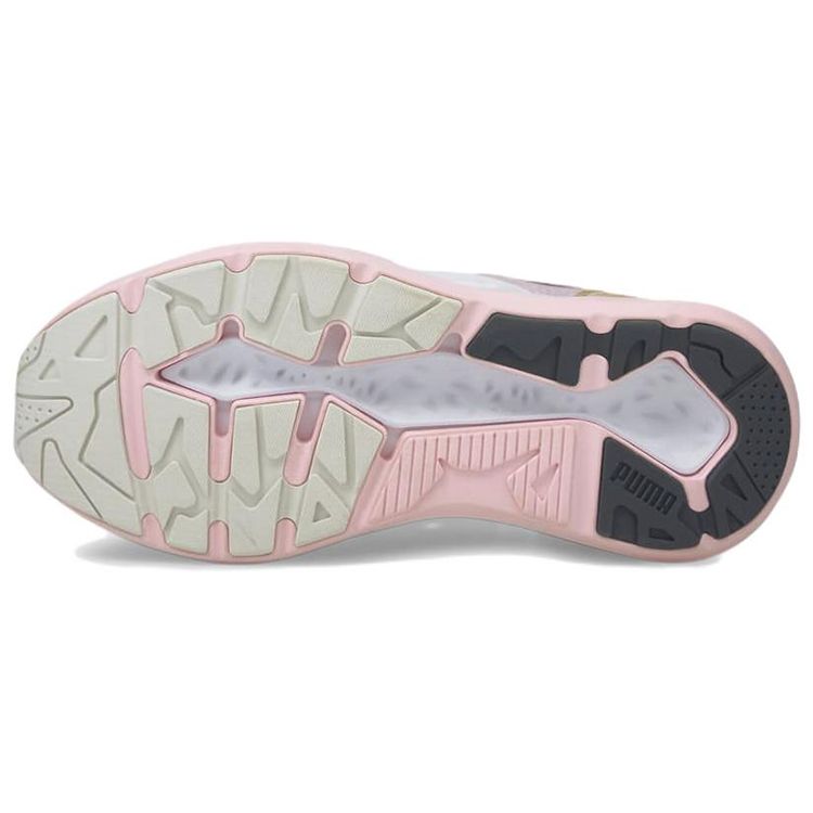 Puma Trc Blaze Fabric Leather Sports Casual Low-Top Lifestyle Shoes Unisex Sneaker Brown White Pink 383104-03