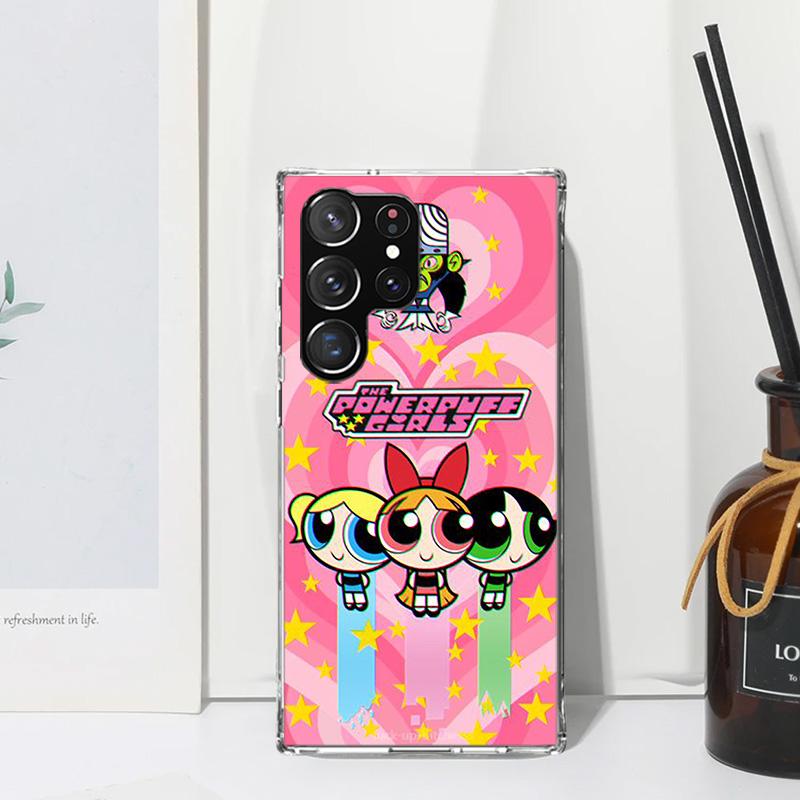 Cartoon P-Powerpuff-Girls Phone Case For Samsung Galaxy S26 S25 Edge S24 FE S23 S22 Ultra S21 Plus S20 + Art Fundas Back Cover G