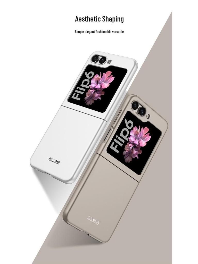 Ультратонкий матовый чехол-бампер Samsung Z Flip 6 однотонный