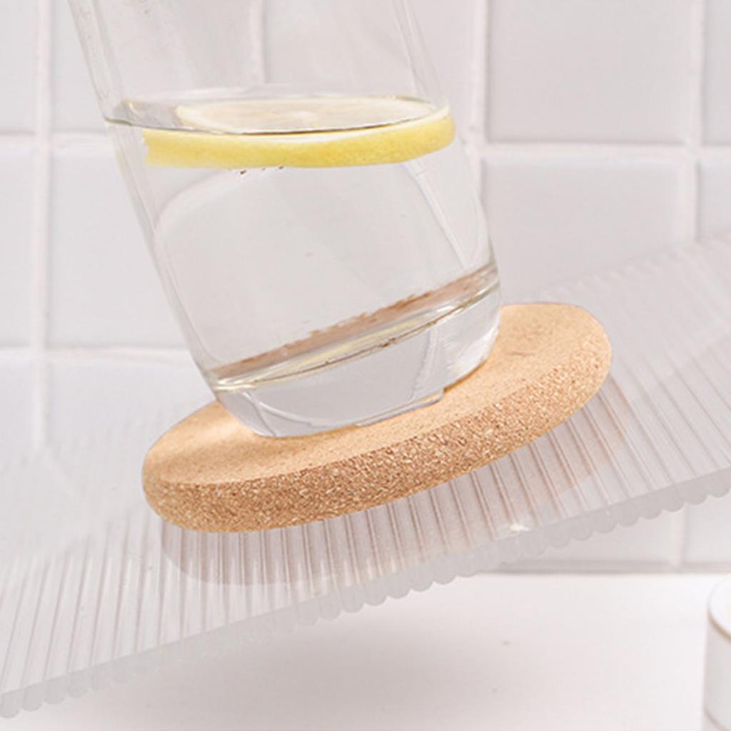 Heat Resistant Cork Trivet 19cm Round Natural Wood Table Protector For Hot Pots Pans And Dishes Eco Friendly Kitchen Essential