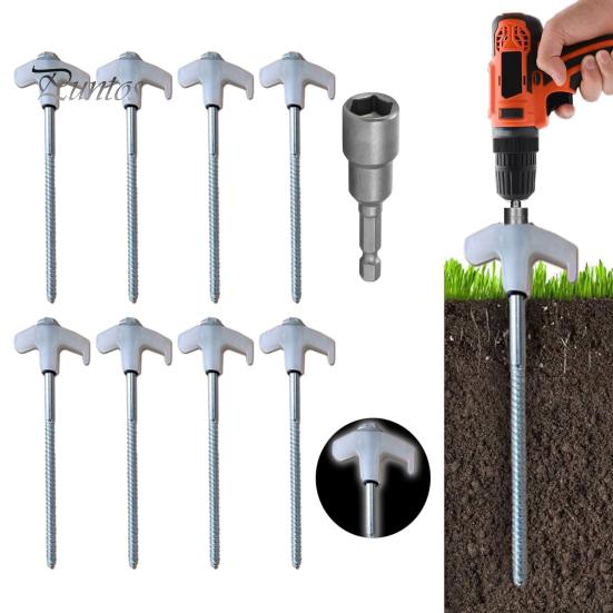 Колышки для палатки, колышки для кемпинга с сумкой для хранения, дизайн с острым наконечником, простая установка, аксессуары для поворотных гвоздей