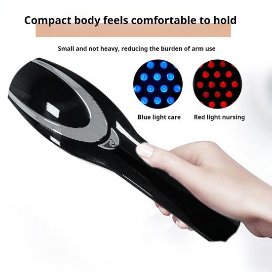 Электрическая расческа для роста волос Профессиональный массажер для кожи головы Терапия красным и синим светом для волос