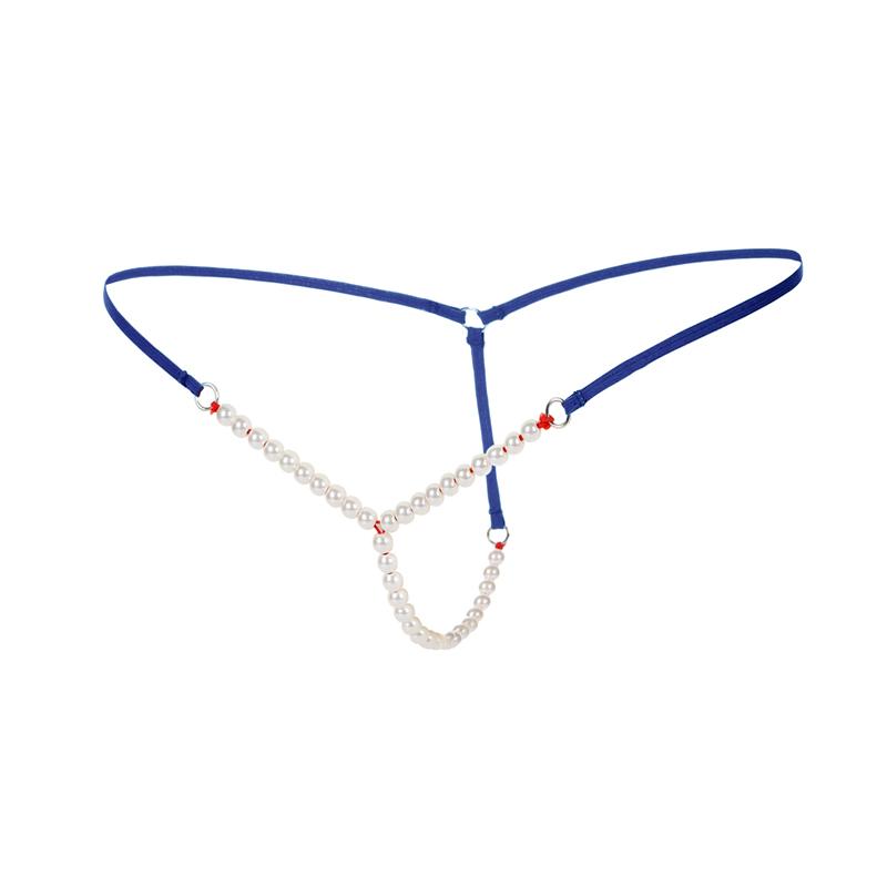 Сексуальные женские стринги с жемчугом и низкой талией, трусики с Т-образной спинкой, женское нижнее белье, стринги K127