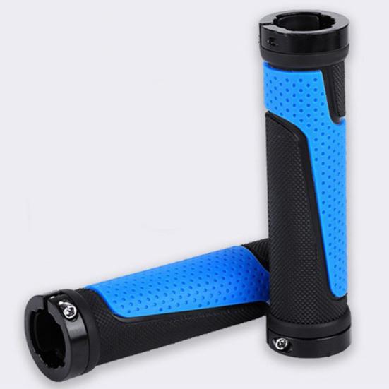 1 пара чехлов на ручки велосипедного руля, нескользящие, резиновые, прочные, универсальные, для горного велосипеда